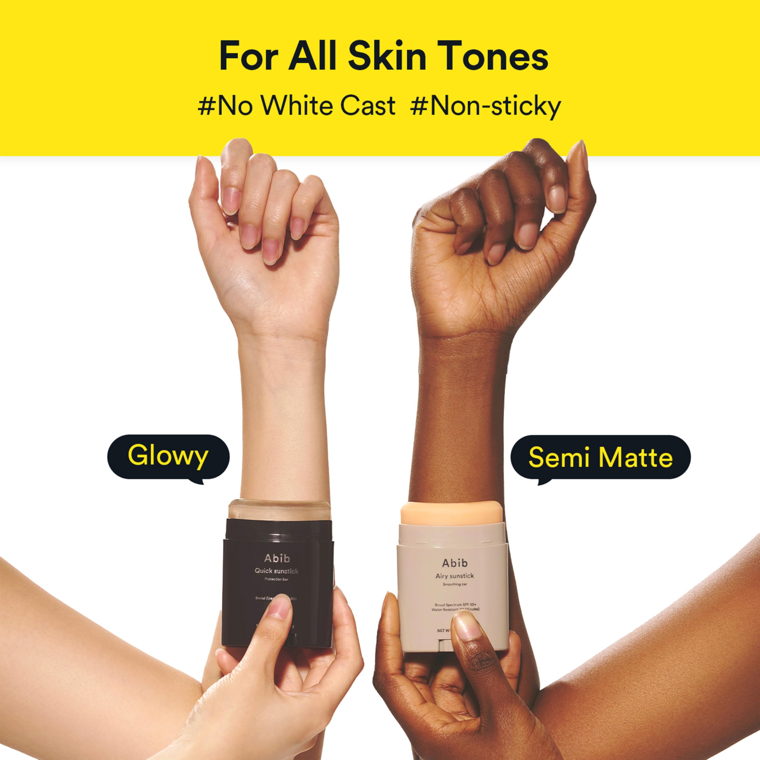 Abib Airy Sunstick Protection Bar SPF50+ Broad Spectrum, Semi-Matte Sunscreen Stick for Oily & Combination Skin, No White Cast, Water-Resistant, Korean Sunscreen, 0.81 oz / 23 g - Image 6