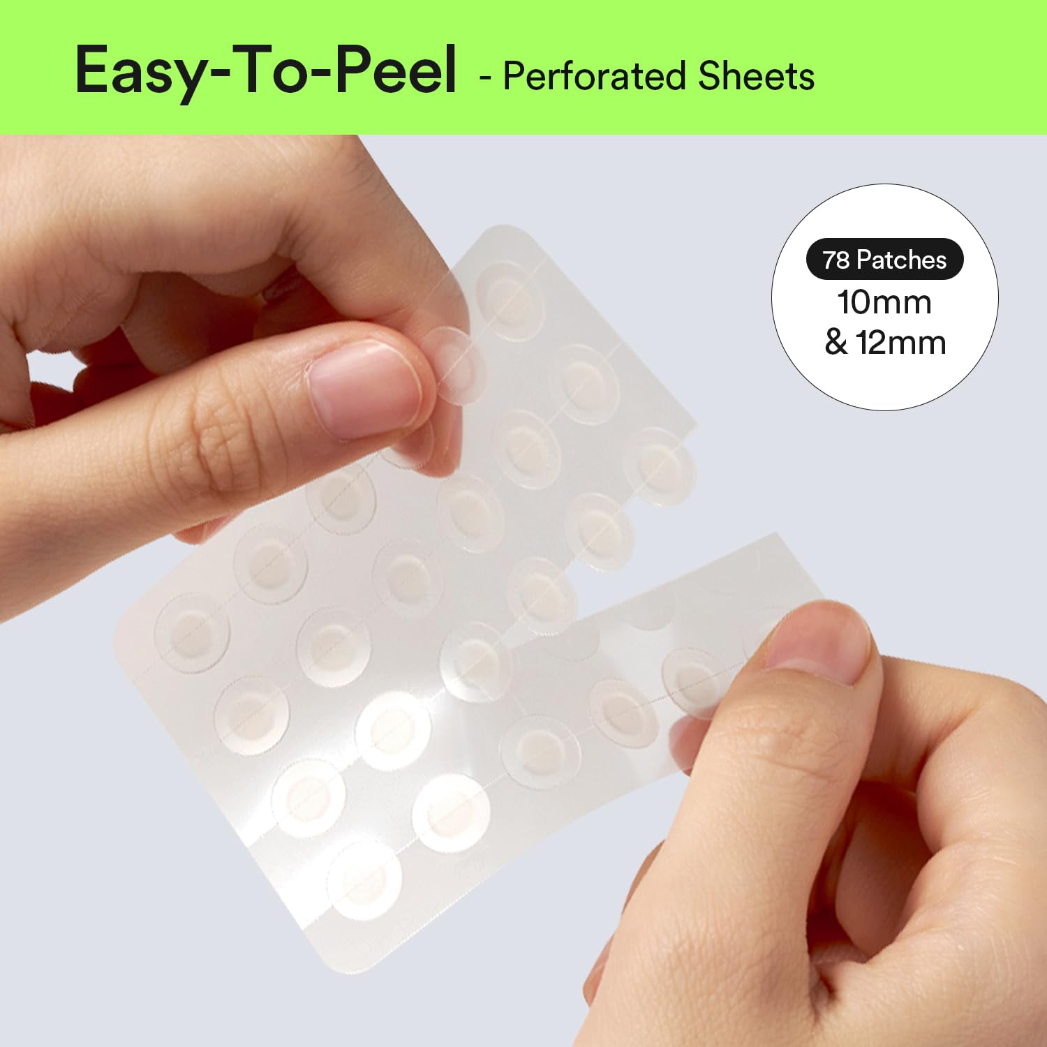 Abib Heartleaf Calming Spot Patch 2 Sizes 78 Patches, Waterproof Pimple Patches for Face, Invisible, Ultra-Adherent & Fast-Soothing Zit Care (10mm*48pcs / 12mm*30pcs) - Image 7