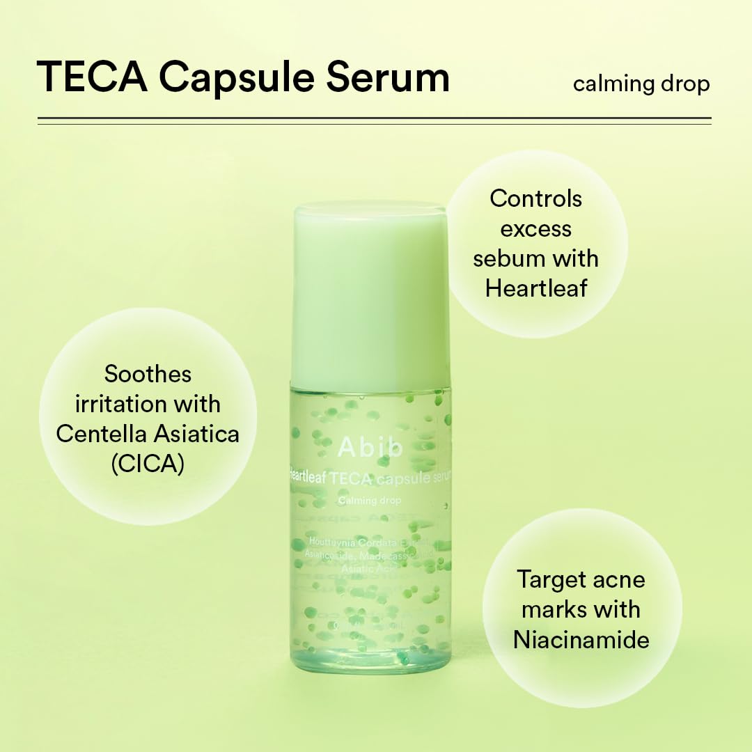 Abib Heartleaf Calming Trial Kit (Heartleaf foam 1.01 fl oz, Calming toner 1.01 fl oz, TECA capsule serum 0.50 , cream 0.67 fl oz) - Image 7
