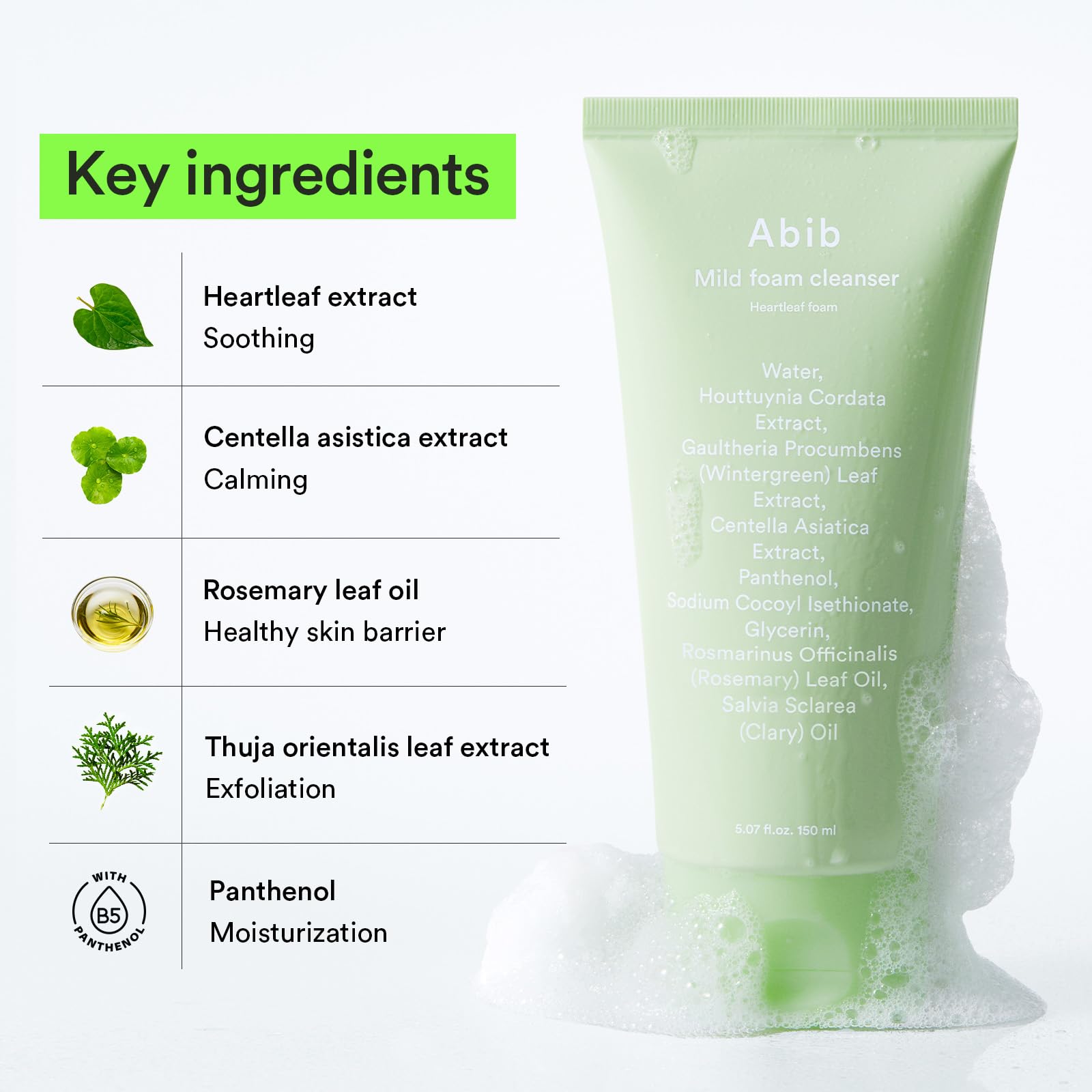 Abib Heartleaf Cleasing Duo: Korean Cleansing Oil, Foam Cleanser - Image 8