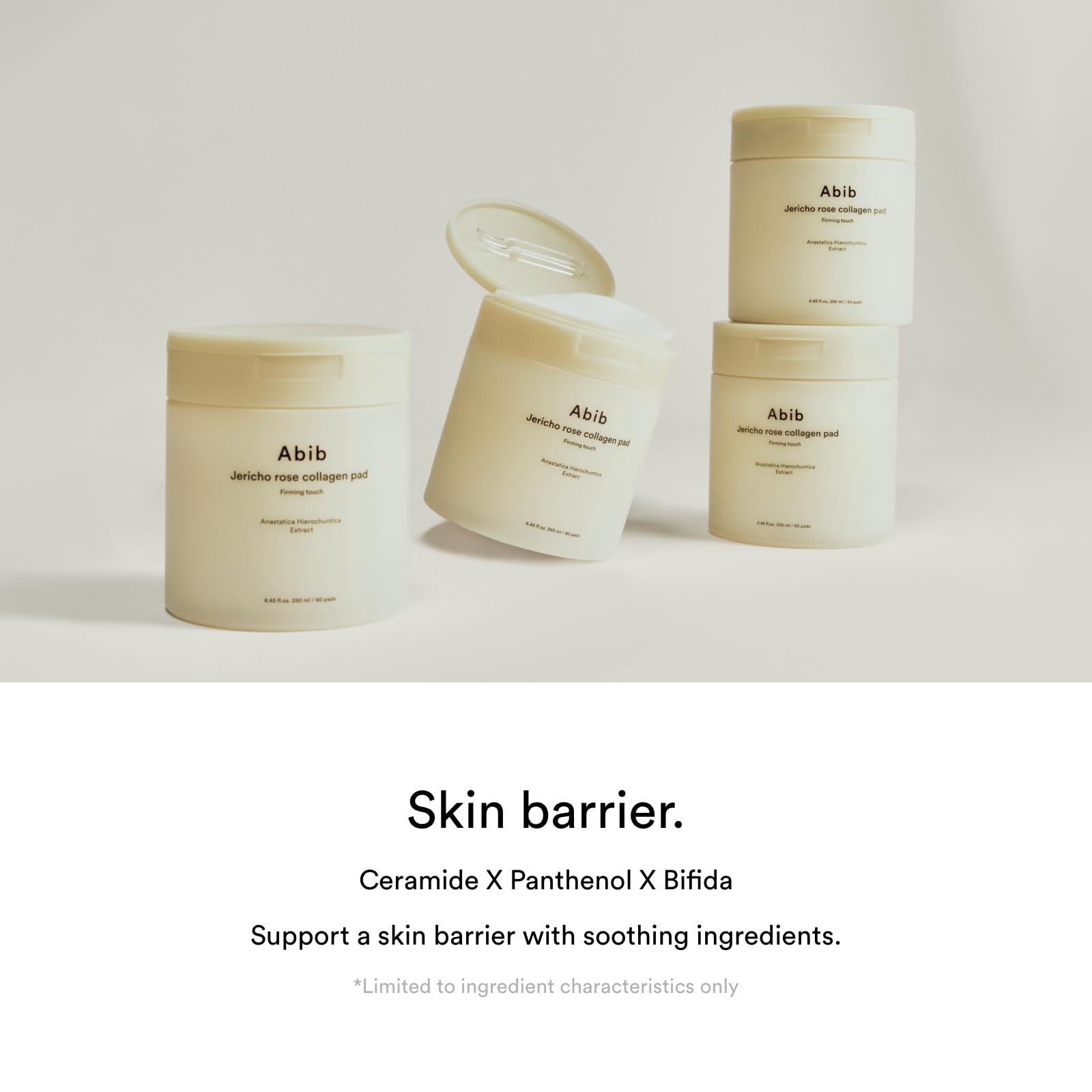 Abib Jericho Rose Collagen Pad Firming Touch 60pads 8.45 fl.oz. | Korean Anti-Aging Toner Pads for Face with Niacinamide, Collagen, Peptides, Cleansing, Disposable, Exfoliant, Skin Care - Image 8