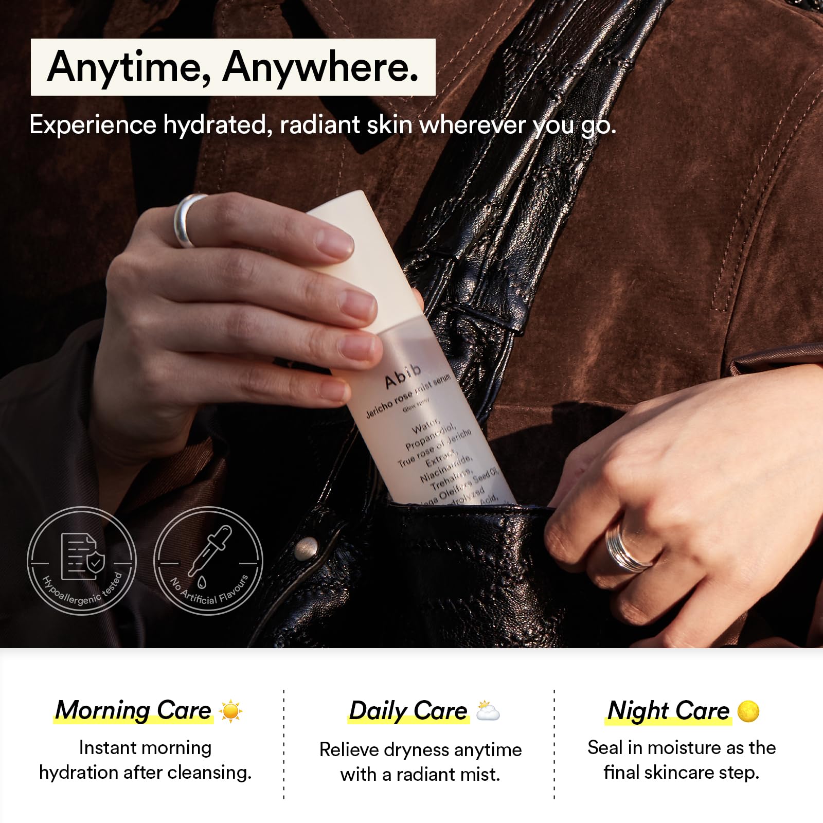 Abib Jericho Rose Mist Serum, Glow Spray 3.38 fl oz I Vegan Collagen, Creamides I Face Moisturizer, Radiance Booster, Korean Skincare I 4 Types of Seed Oil - Image 7