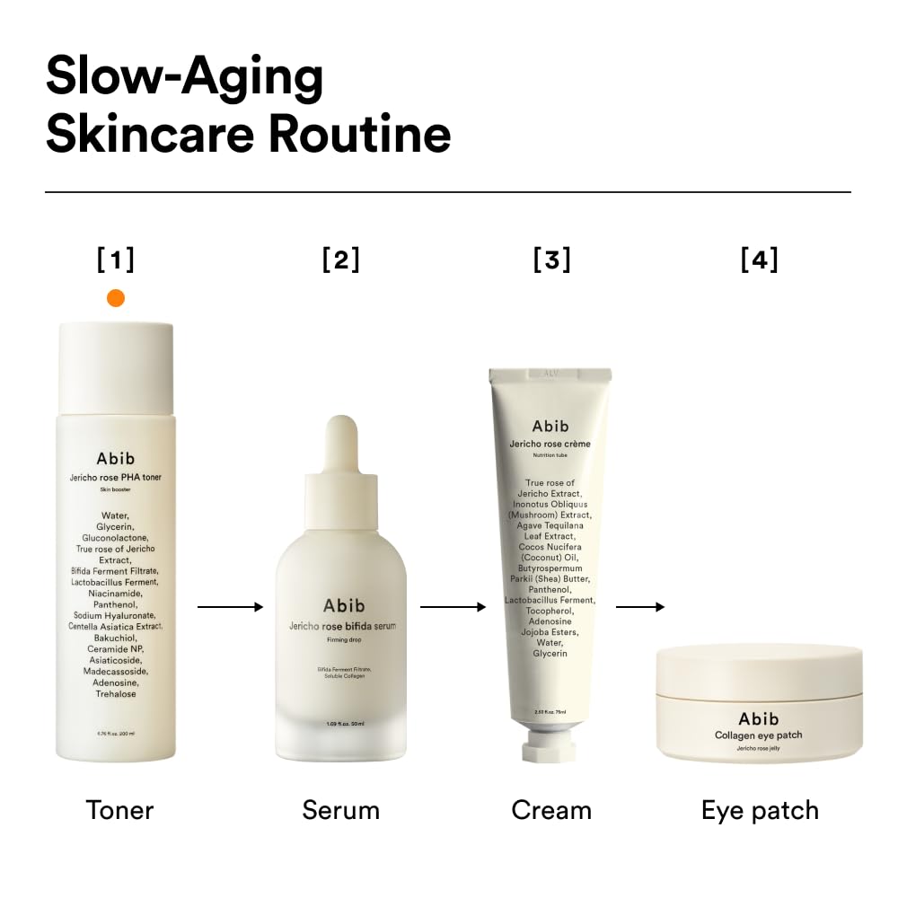 Abib Jericho Rose PHA Toner Skin Booster 6.76 fl oz / 200 ml, Toner with Rose of Jericho Extract for Improvement of Skin Elasticity and Skin Texture - Image 7