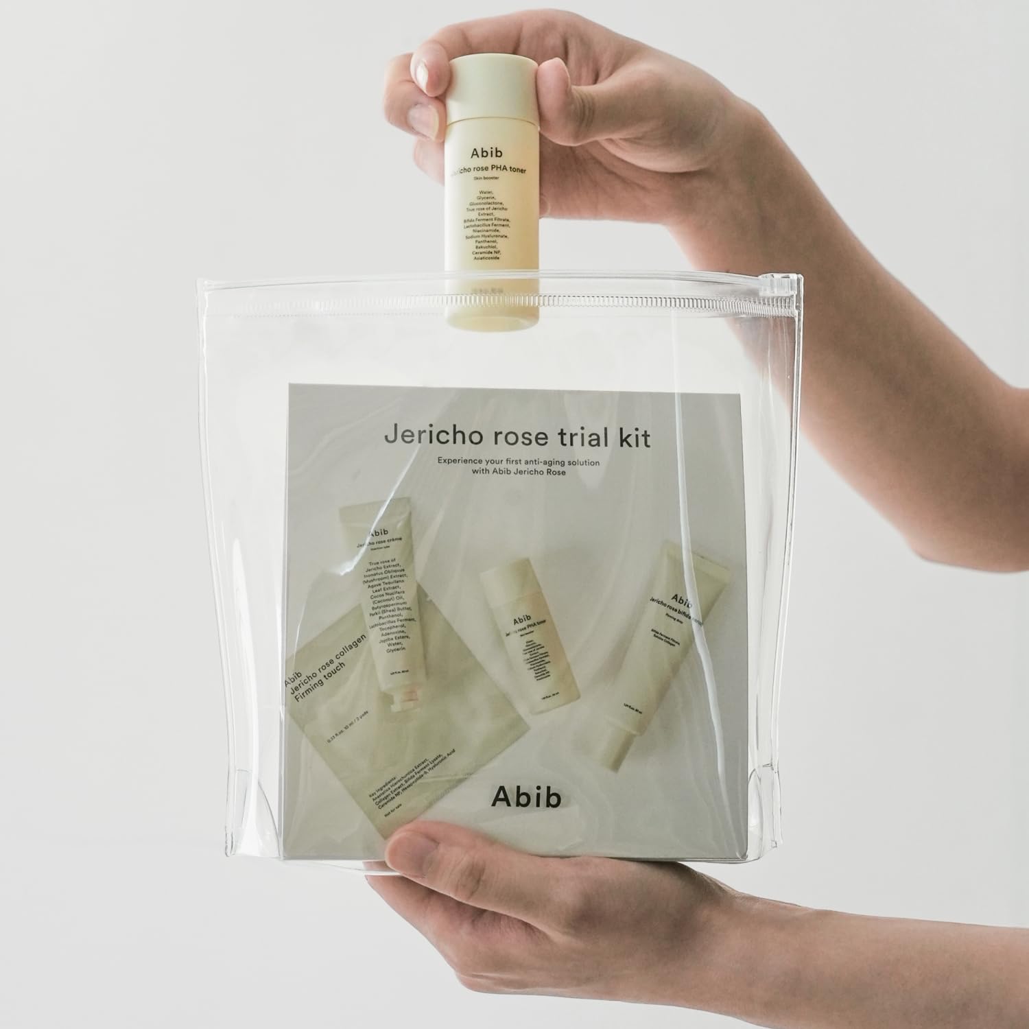 Abib Jericho Trial Kit, Travel Kit | Korean Skincare, Toner Pads, Cream, Serum, Travel Essentials, Gift Set, Beige - Image 4