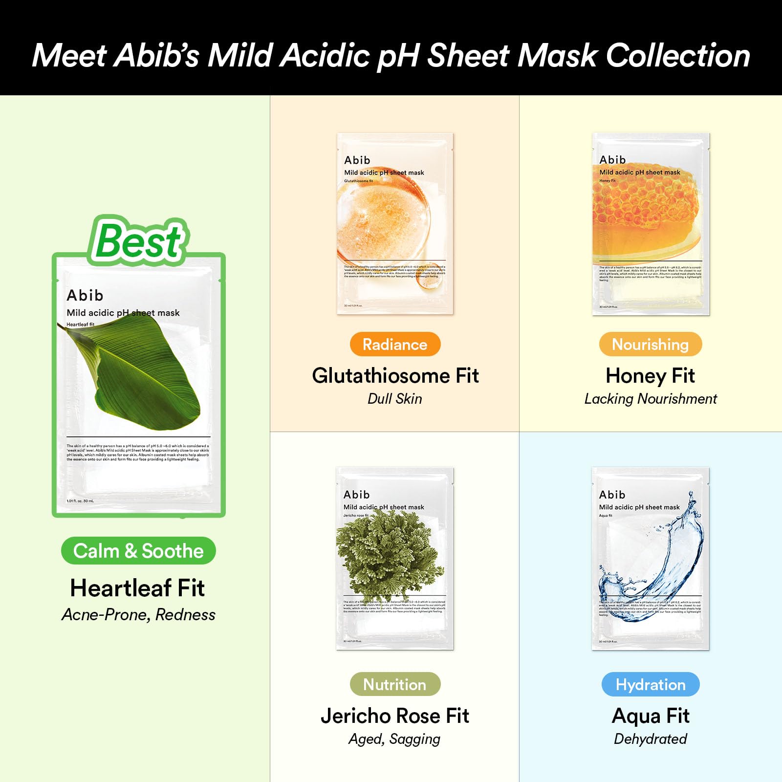 Abib Mild Acidic Ph Sheet Mask Jericho Rose Fit 10 Sheets (Anti-aging) I Korean Face Mask for Sensitive Skin, Soothing & Redness Relief, Daily Skincare Treatment, K-Beauty Sheet Mask - Image 3