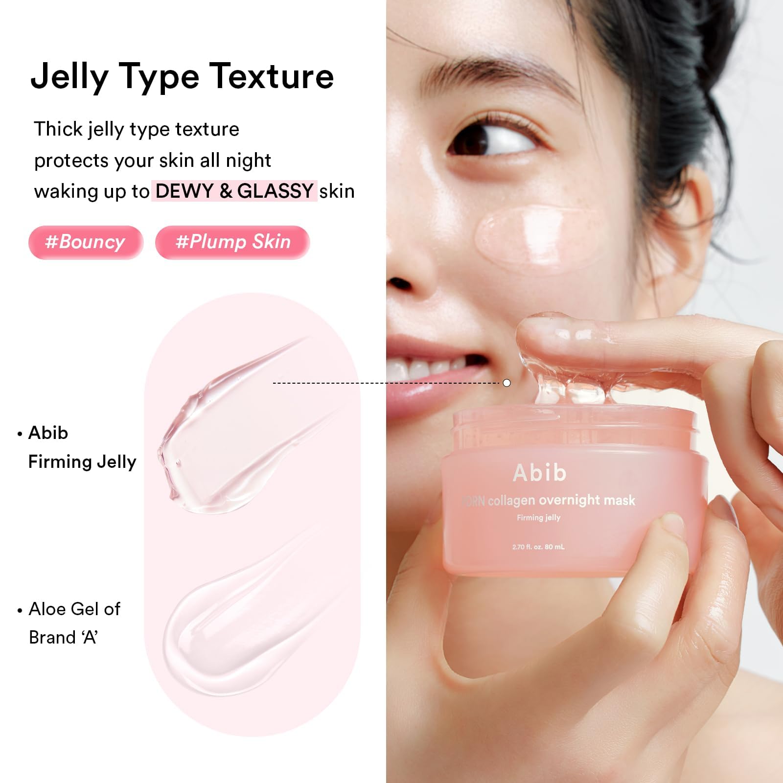 Abib PDRN Collagen Overnight Face Mask Firming Jelly 2.7 fl oz | Korean Sleeping Mask for Rejuvenation | Elasticity Boost & Plumping - Image 7