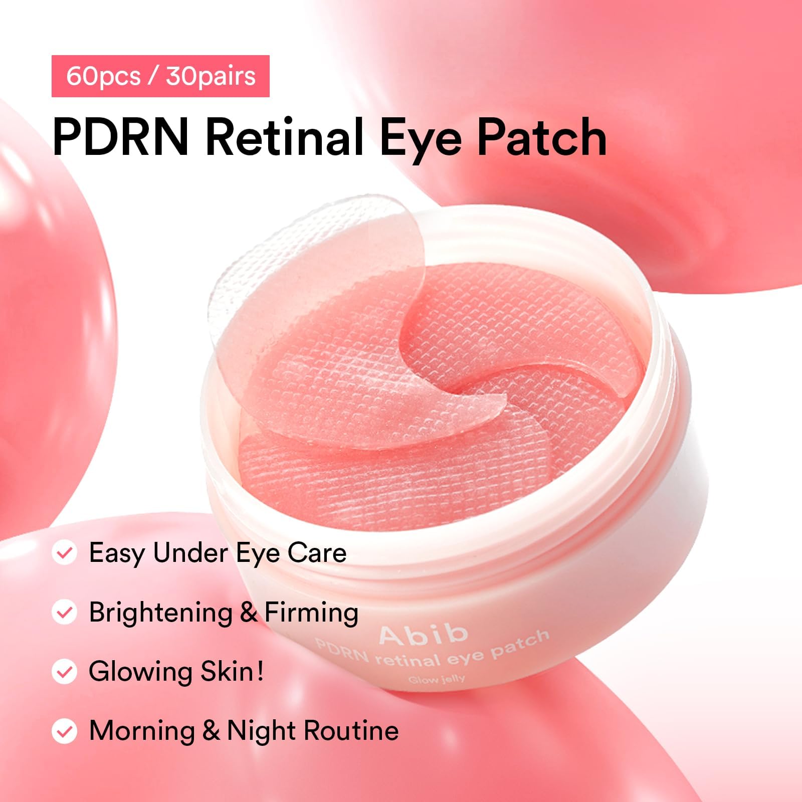 Abib PDRN & Collagen Eye Patch (60ea) Duo: Eye Patches for Wrinkles & Fine Line with Jericho Rose Jelly, 60 Count, Korean Skin Care - Image 7