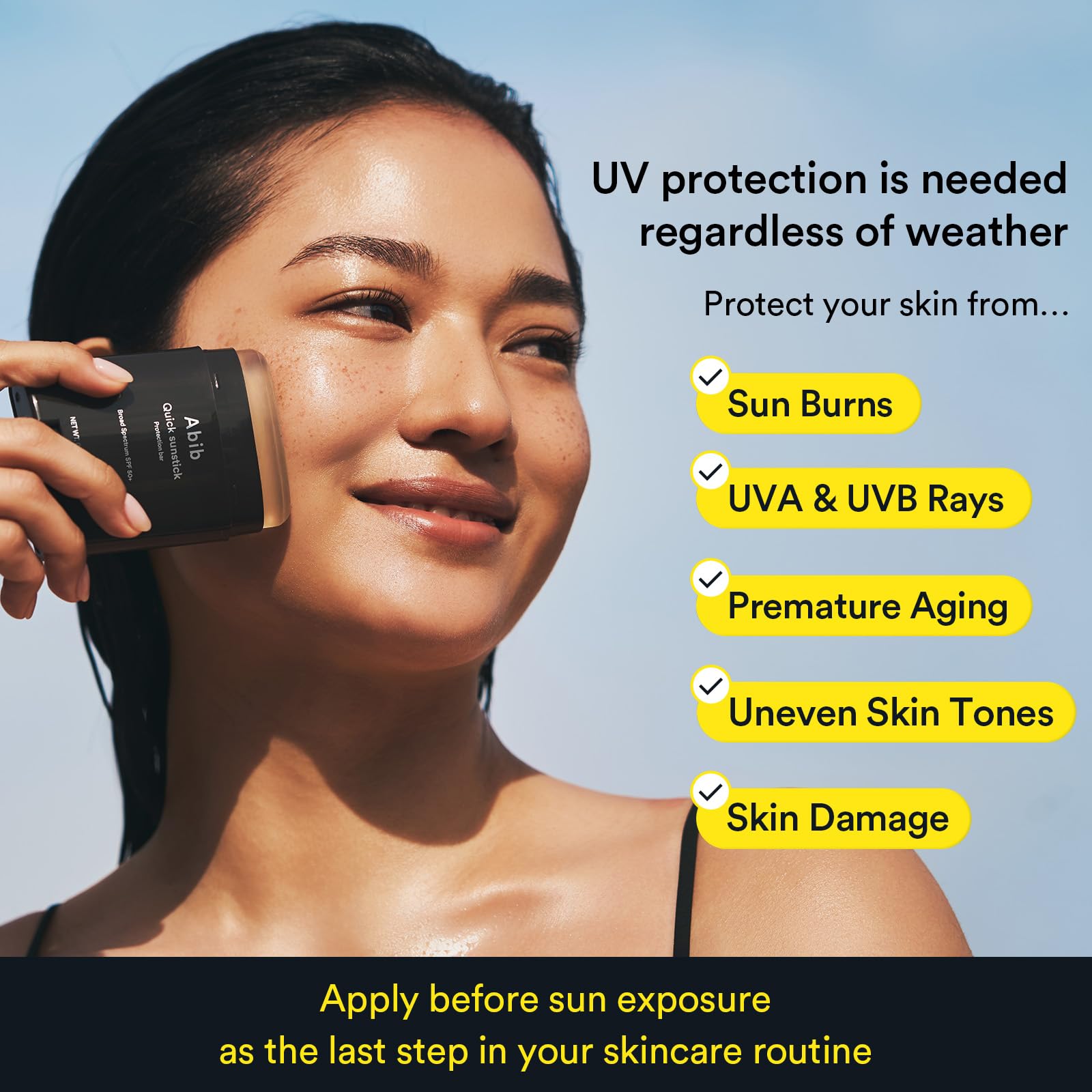 Abib Quick&Watery Sun Care Duo, Broad Spectrum Duo, Glowy & Hydrating Sunscreen Set for Dry & Sensitive Skin, No White Cast, With Centella, Aloe & Hyaluronic Acid, Korean Sunscreen, 2 Count - Image 5