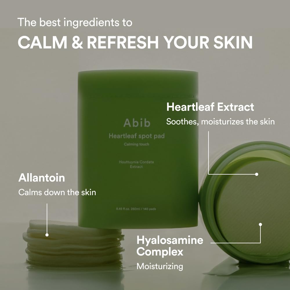 Abib Soothing Acne Care Duo: Heartleaf Teca Capsule Serum Calming Drop & Heartleaf Spot Pad Calming Touch 80pads I Centella Asiatica & Niacinamide Serum, Toner Pads for Sensitive Skin - Image 6