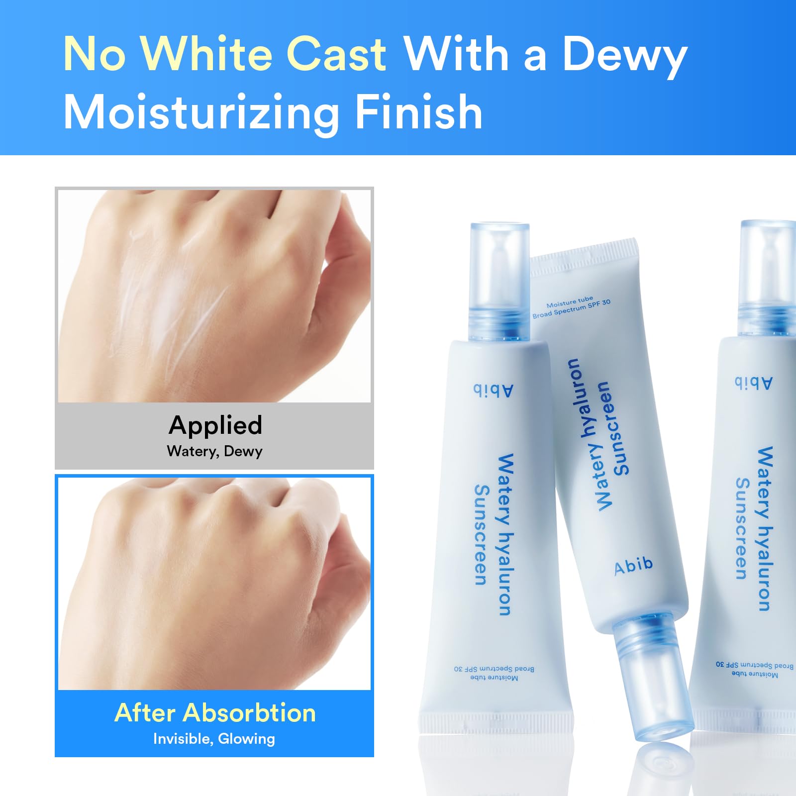 Abib Quick&Watery Sun Care Duo, Broad Spectrum Duo, Glowy & Hydrating Sunscreen Set for Dry & Sensitive Skin, No White Cast, With Centella, Aloe & Hyaluronic Acid, Korean Sunscreen, 2 Count - Image 7